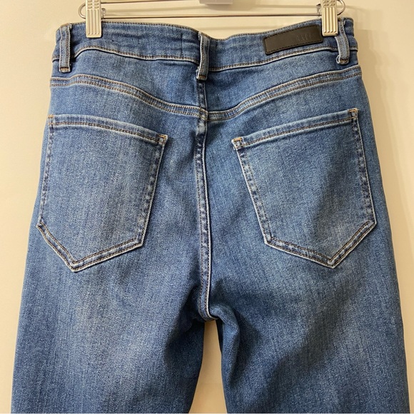 Rails The Larchmont High Rise Skinny Blue Raw Hem Jeans 28 - Picture 9 of 13